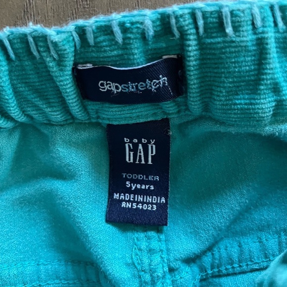 Gaps Kids Stretch Embroidered Corduroys Teal - Picture 6 of 6